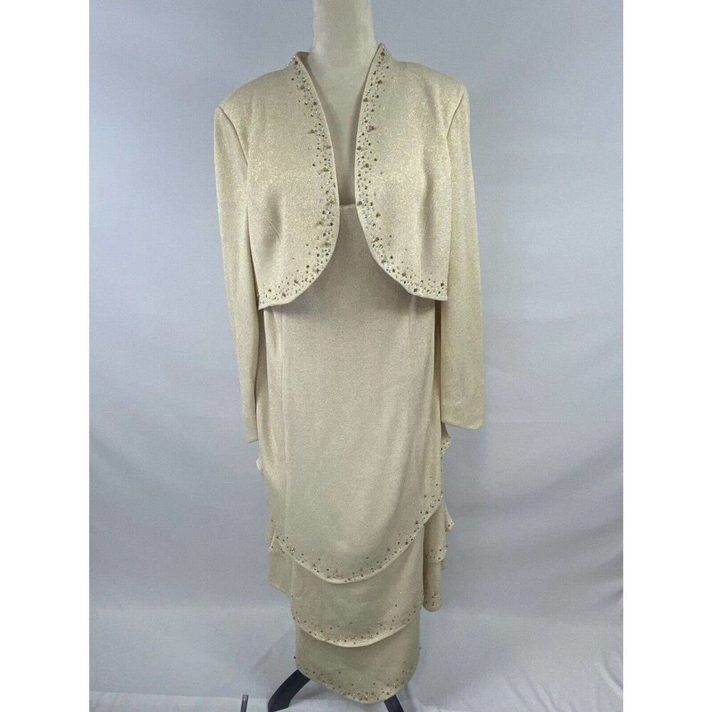 Elegant Cream Mini Dress with Jacket